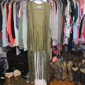 NWT Crazy Train Fringe Duster